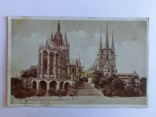 Alte AK Erfurt Dom und Severikirche [aJ395]