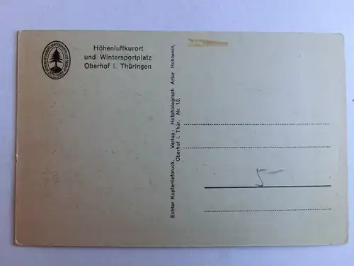Alte AK Oberhof Thüringen Silberteich [aJ445]