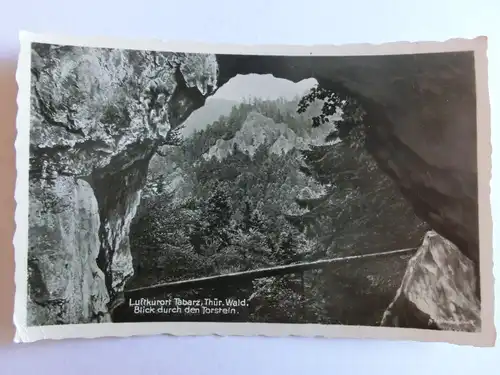 Alte AK Tabarz Blick durch den Torstein [aJ453]