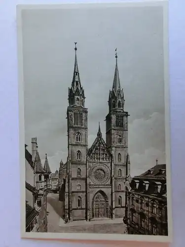 Alte AK Nürnberg Lorenzkirche [aJ469]