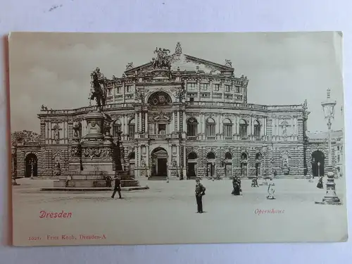Alte AK Dresden Opernhaus  um 1900 [aJ507]