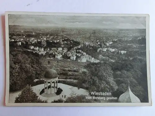 Alte AK Wiesbaden vom Neroberg [aJ530]