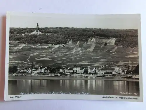 Alte AK Rüdesheim Nationaldenkmal [aJ537]