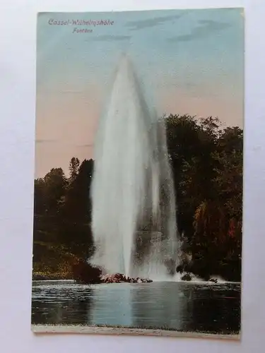 Alte AK Kassel Cassel Wilhelmshöhe Fontäne um 1925 [aJ557]
