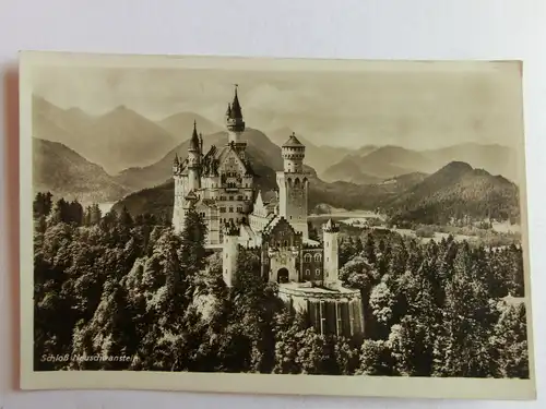 Alte AK Schloß Neuschwanstein Allgäu [aJ588]
