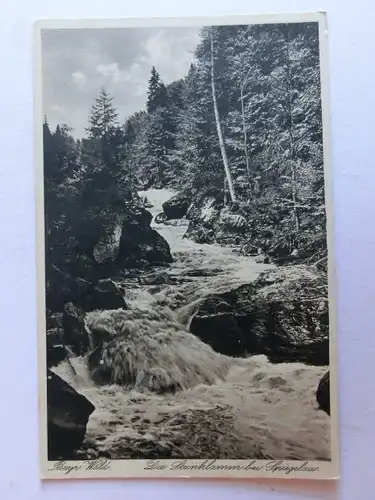 Alte AK Spiegelau Steinklamm Bayerischer Wald [aJ623]
