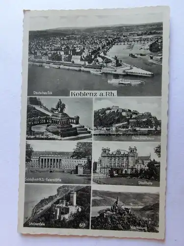 Alte AK Koblenz am Rhein Mehrbildkarte [aJ629]
