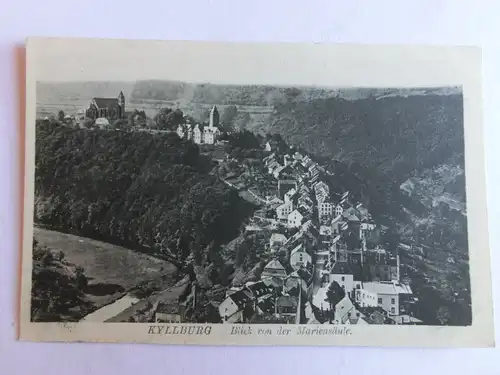 Alte AK Kyllburg Blick v. Der Mariensäule [aJ633]