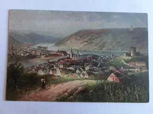 Alte AK Gemäldekarte Bingen [aJ647]