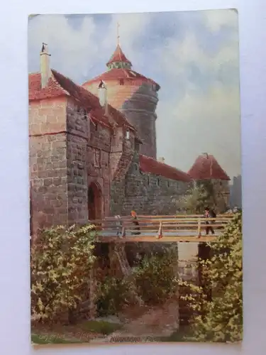 Alte AK Gemäldekarte Nürnberg Frauentor [aJ661]