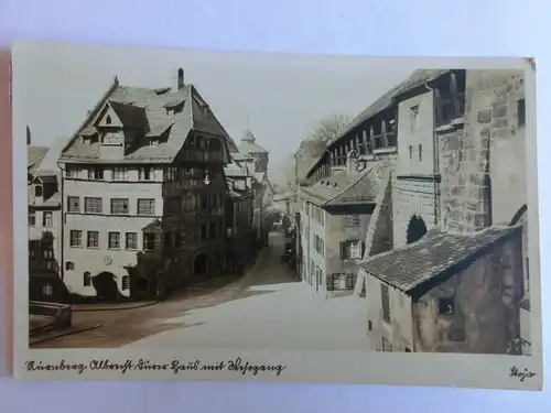 Alte AK Nürnberg Albrecht Dürer Haus Wehrgang [aJ668]