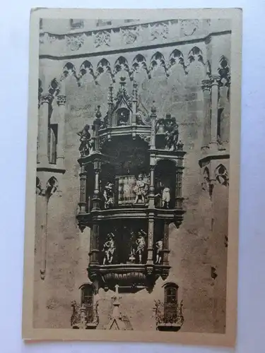 Alte AK München Glockenspiel am Rathaus [aJ686]