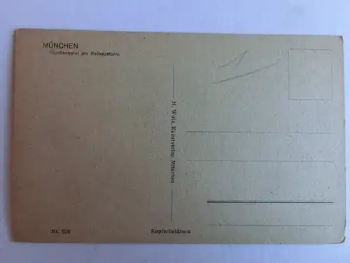 Alte AK München Glockenspiel am Rathaus [aJ686]