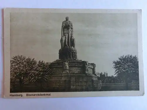 Alte AK Hamburg Bismarckdenkmal [aJ743]