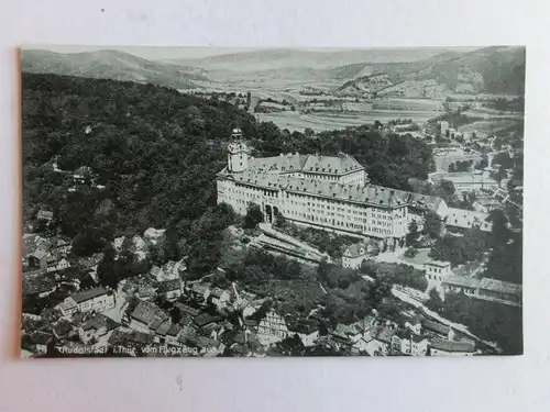 Alte AK Rudolstadt Fliegeraufnahme [aO258]