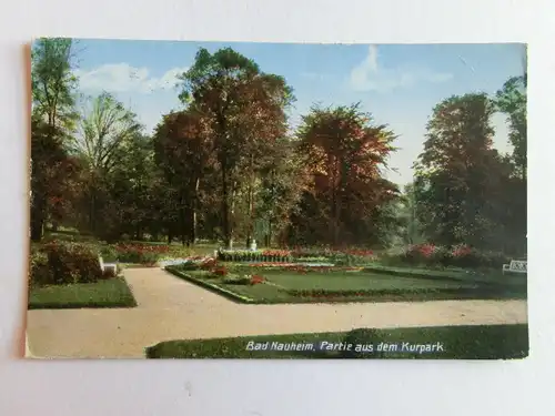 Alte AK Bad Nauheim Kurpark 1928 [aO265]