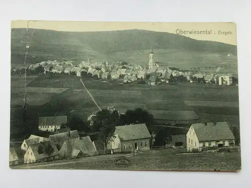 Alte AK Oberwiesenthal (m. starkem Knick) [aO363]