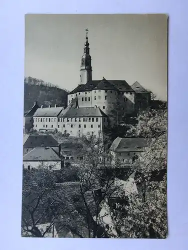 Alte AK Schloß Weesenstein Heimatschutzpostkarte [aO366]