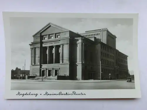 Alte AK Magdeburg Maxim Gorki Theater [aO416]