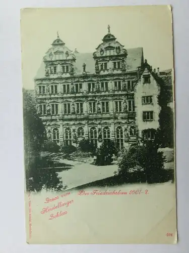 Alte AK Heidelberg Der Friedrichsbau [aO439]