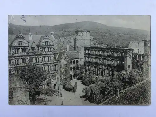 Alte AK Heidelberg Schloß 1909 [aO441]