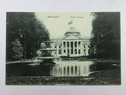 Alte AK Wiesbaden Neues Kurhaus [aO467]