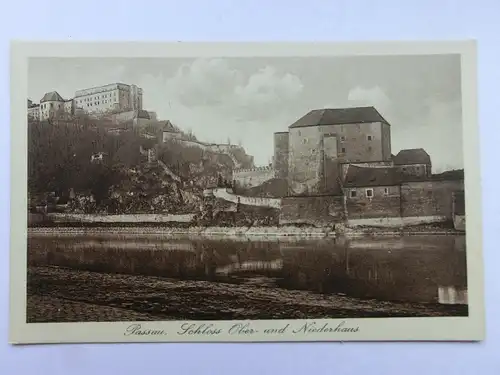 Alte AK Passau Schloß Ober- und Niederhaus [aO470]