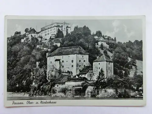 Alte AK Passau Ober- und Niederhaus [aO471]