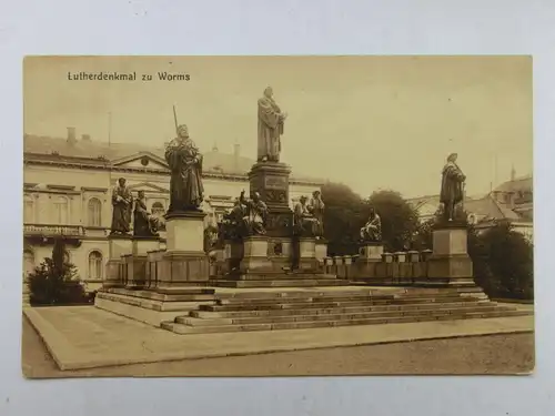 Alte AK Worms Lutherdenkmal [aO497]