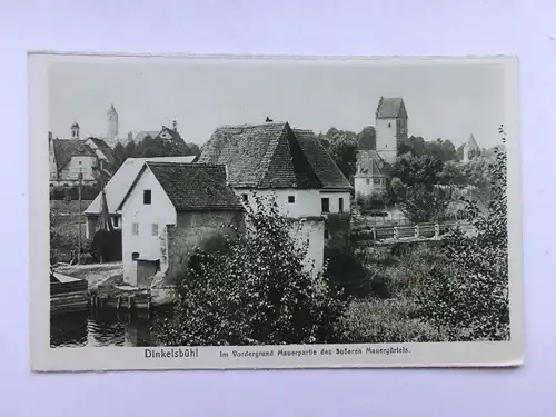 Alte AK Dinkelsbühl Mauerpartie [aO501]