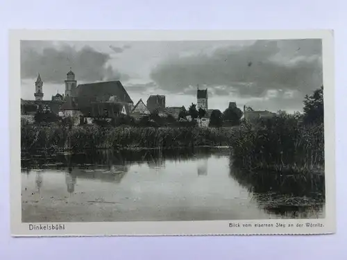 Alte AK Dinkelsbühl Blick v. Eisernen Steg [aO503]