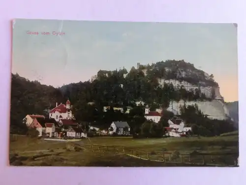 Alte AK Gruß vom Oybin um 1915 [aO50]