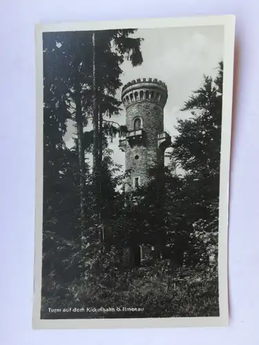 Alte AK Ilmenau Turm auf dem Kickelhahn [aO832]