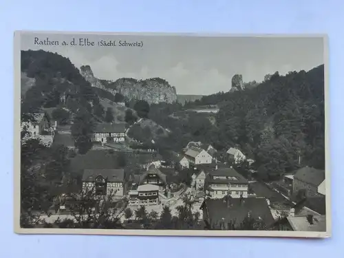 Alte AK Rathen Sächsische Schweiz [aO847]