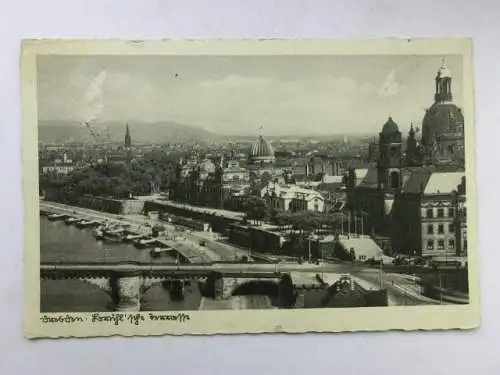 Alte AK Dresden Brühlsche Terrasse [aO853]