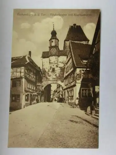 Alte AK Rothenburg Röderbogen Markusturm [aO901]