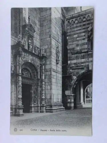 Alte AK Como Duomo Porta della rana [aP821]