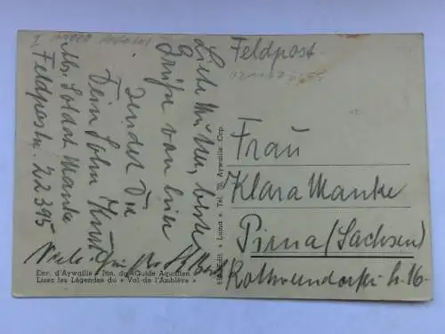 Alte AK La Vallee au confluent de l’ambleve et de la Lienne [aP854]