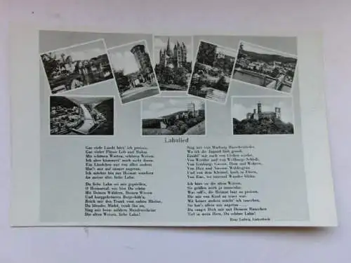 Alte AK Lahn Lahnlied Liedtext [aP856]