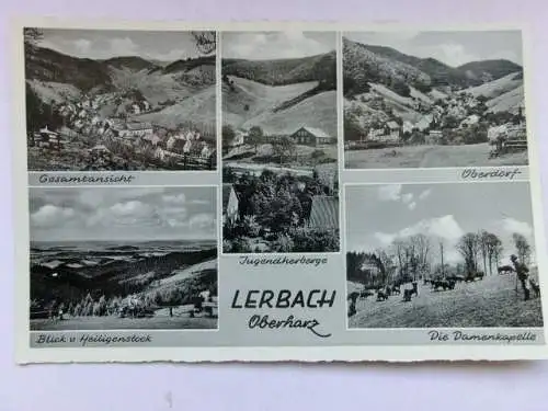 Alte AK Lerbach Oberharz Mehrbildkarte [aP863]