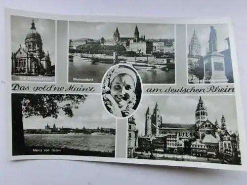 Alte AK Mainz Mehrbildkarte [aP920]