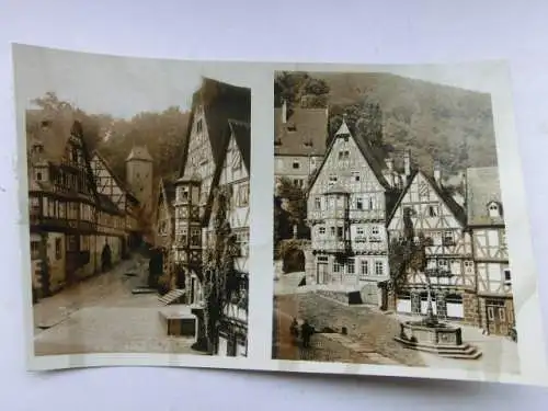 Alte AK Miltenberg Partien am Marktplatz [aP931]