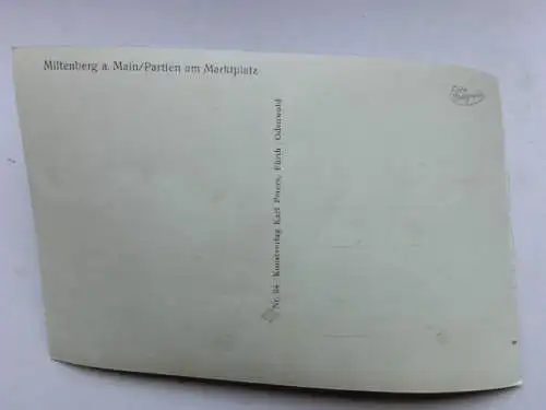 Alte AK Miltenberg Partien am Marktplatz [aP931]