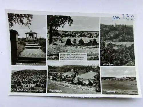 Alte AK Odenwald Waldleiningen Wildenburg u. a.  [aP937]