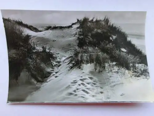 Alte AK St. Peter Ording Dünen am Strande [aP287]
