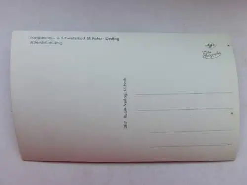 Alte AK St. Peter Ording Abendstimmung [aP289]