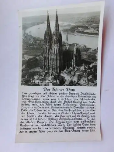 Alte AK Köln Dom mit Text Deutsch [aP466]