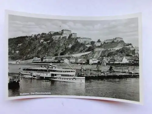Alte AK Koblenz Ehrenbreitstein Schiff Schifffahrt [aP471]