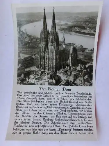 Alte AK Köln Dom mit Text Deutsch [aP476]