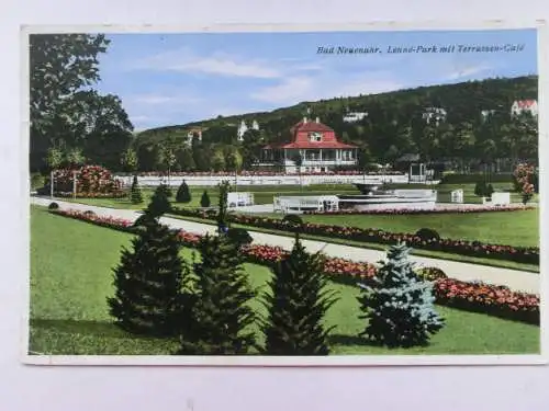 Alte AK Bad Neuenahr Lenne Park m. Terrassen-Cafe [aP603]